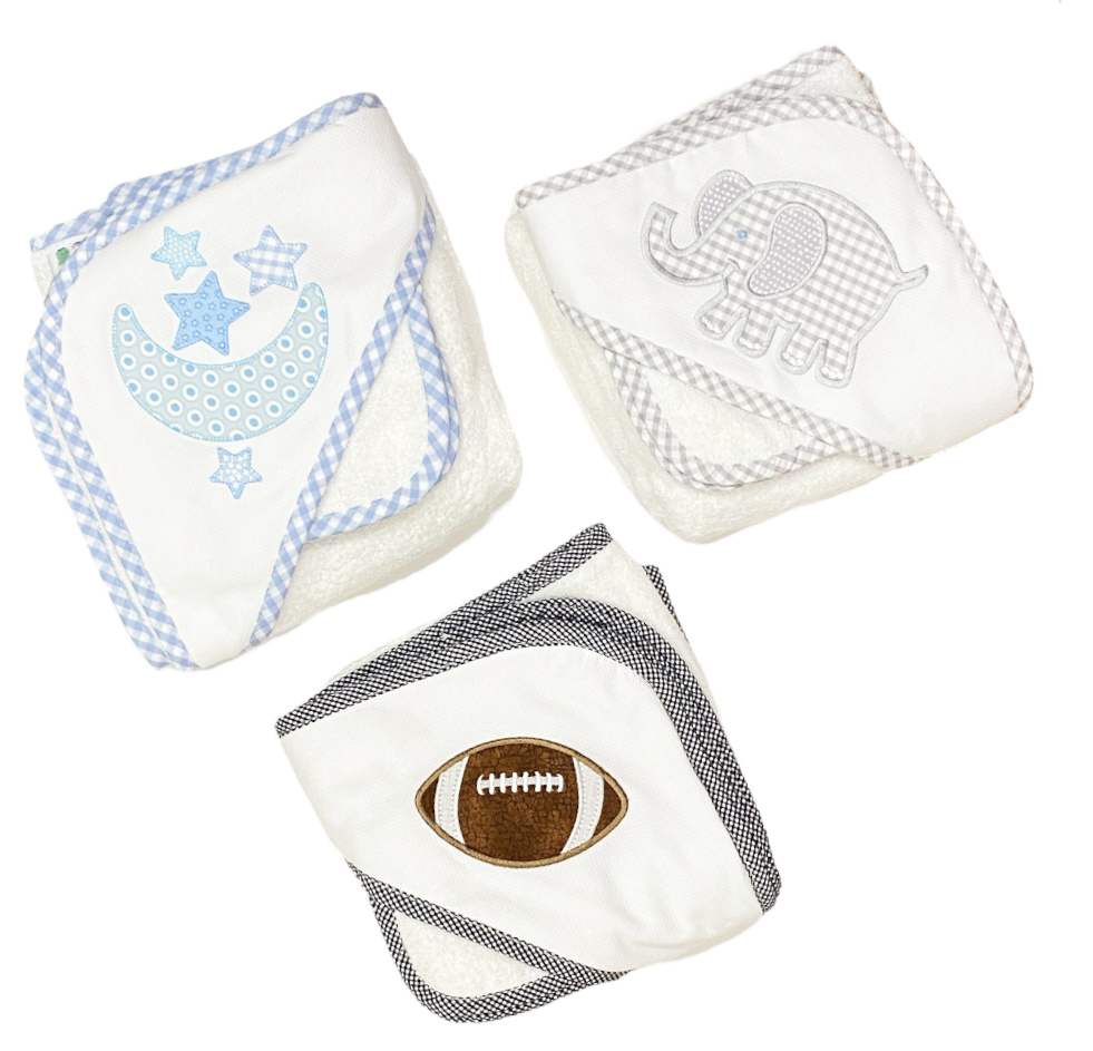3 Marthas Boy Appliqued Towel Set