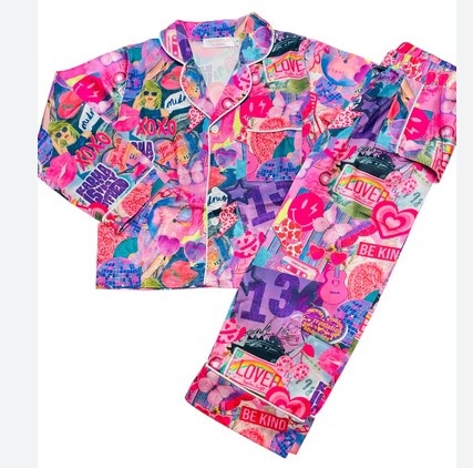 Tweenstyle Swiftie Lover Poly/Silk Lounge Set
