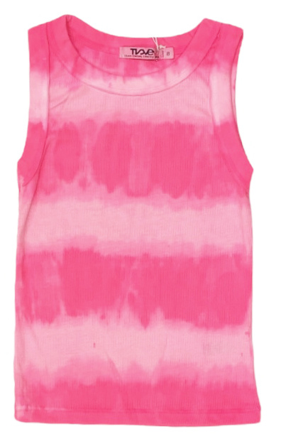 T2Love Neon Pink TD Ribbed Tank