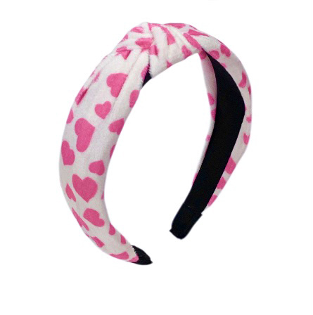 Pink Hearts Headband