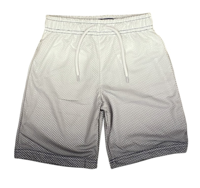 Mish Wht/Grey Gradient Mesh Shorts