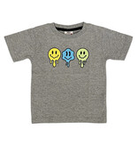 Mish Grey Drippy Smileys Tee