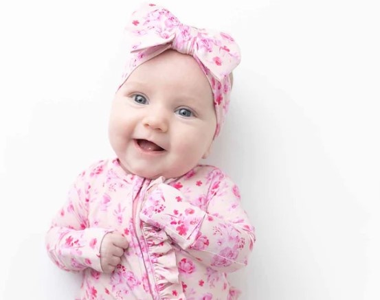 Lev Baby Eliana Ruffle Zip Footie