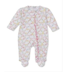 Kissy Kissy Garden Trellis Ruffle Zip Footie