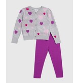 Splendid Tossed Hearts Sweater Set