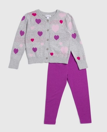 Splendid Tossed Hearts Sweater Set
