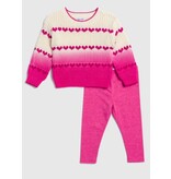 Splendid Ombre Hearts Sweater Set