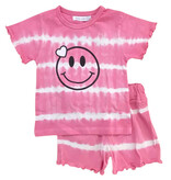 Little Mish Stripe Smiley Infant Short Set