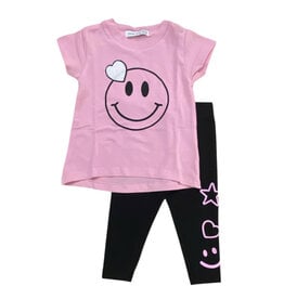 Little Mish Smiley Fun Legging Set