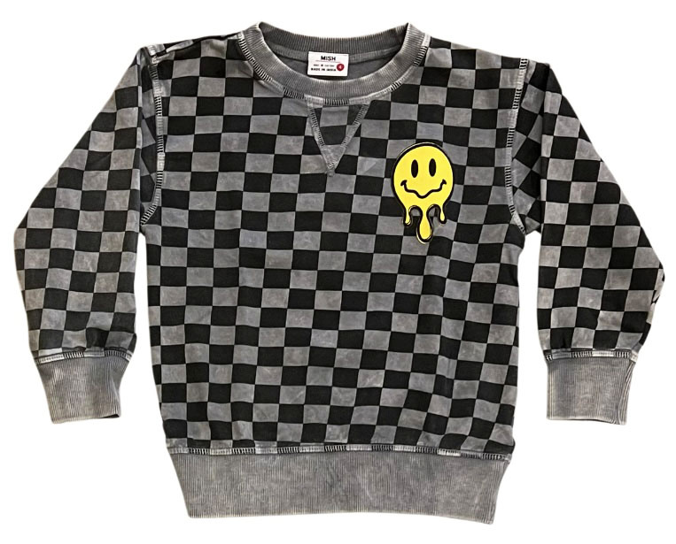 Mish Coal Check Pullover