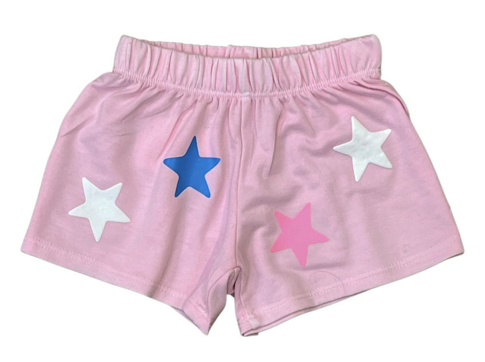 Firehouse Ice Pink Multi Star Shorts