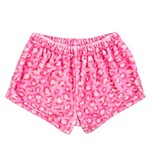 Comfy Cozy Pink Leopard Plush Shorts
