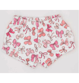 Comfy Cozy Pink Bows Plush Shorts