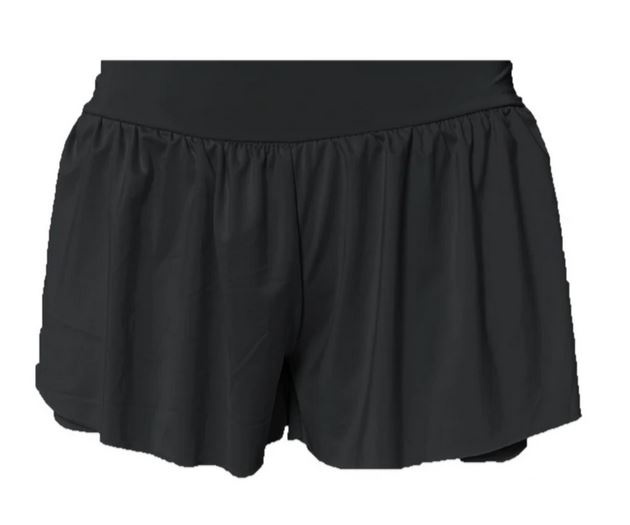 Suzette Black Flowy Shorts
