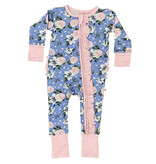 A & Co Lillian Floral Ruffle Convertible Footie
