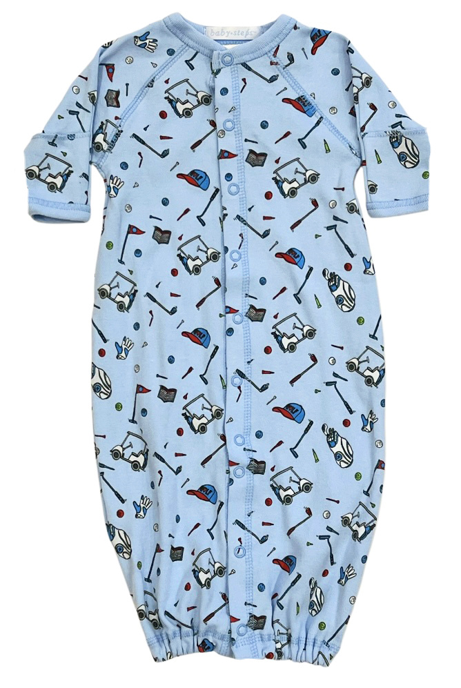 Baby Steps Golf Conv Gown NB