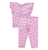 FBZ Pink Bows Ribbed Legging Set