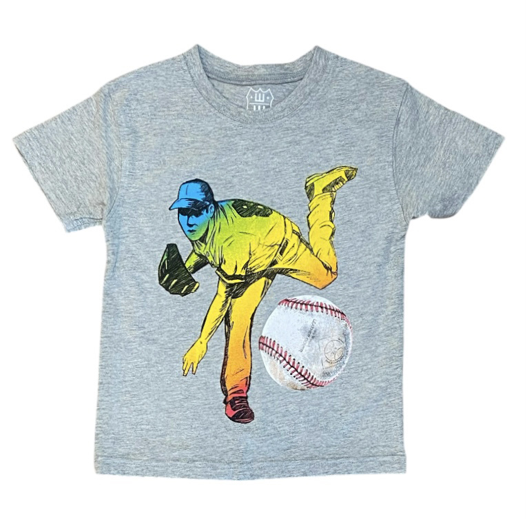 Wes & Willy Ombre Baseball SS Tee