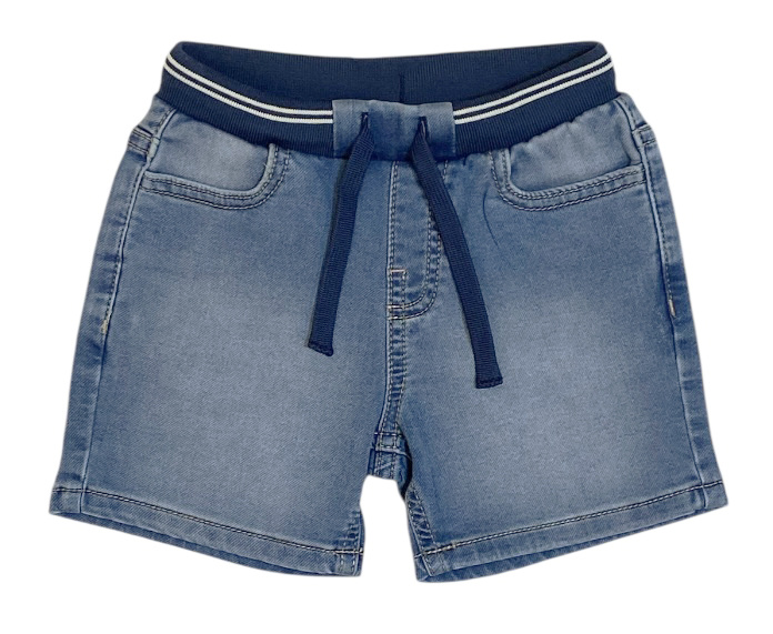 Mayoral Navy Trim Stretch Denim Inf Shorts