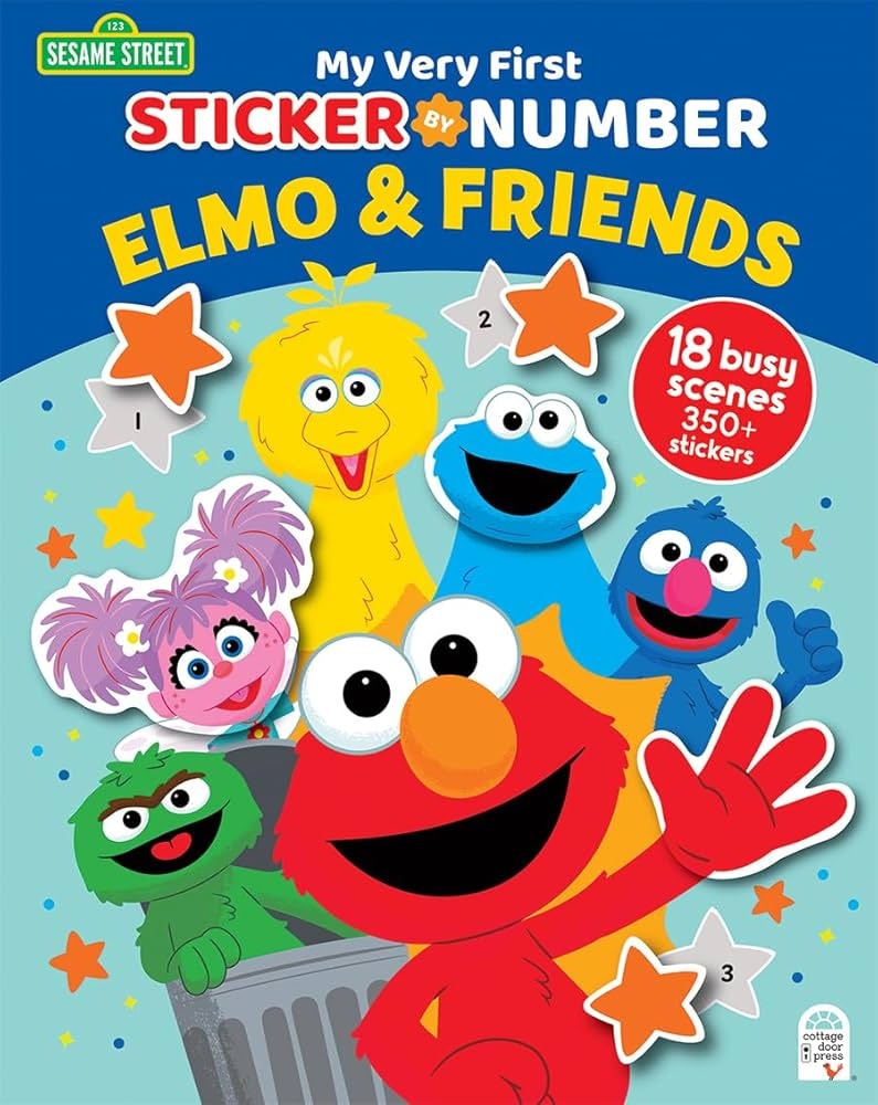 Elmo & Friends Sticker by Number Book
