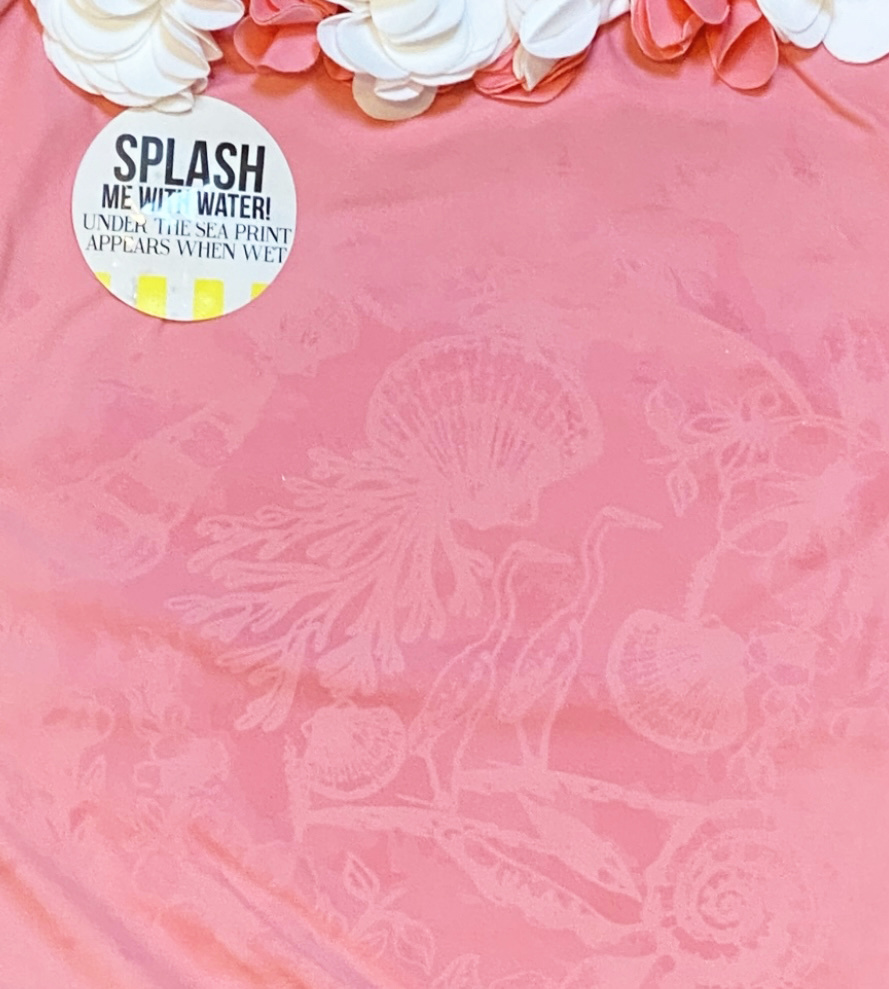 Shade Critters Coral Floral Swimsuit w/Sarong