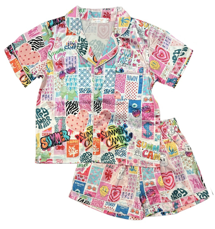 Tweenstyle Summer Camp Poly/Silk Lounge Set