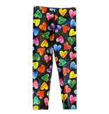 Dori  Multi Hearts Blk Lame Infant Legging