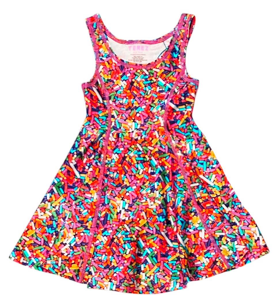 Terez Rainbow Sprinkles Skater Dress