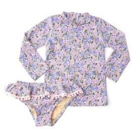 Shade Critters Blue Blossoms Inf Rashguard Set