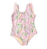 Shade Critters Petal Pink Fringe Back Swimsuit