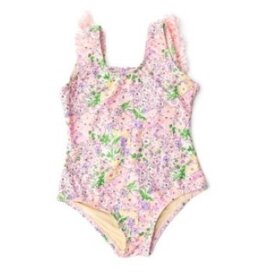 Shade Critters Petal Pink Fringe Back Swimsuit