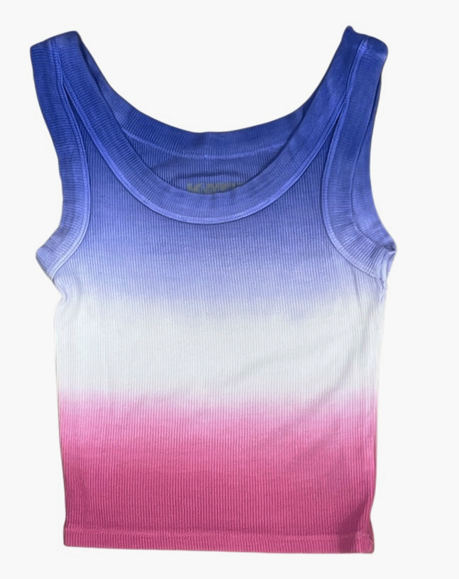KatieJ NYC Peri/Pink Dip Dye Livi2 Tank