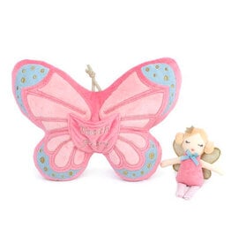 Mon Ami Butterfly with Doll Tooth Fairy Pillow