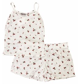 Firehouse Pointelle Cherry PJ Set