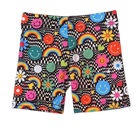 Dori Bright Icon Check Bike Shorts