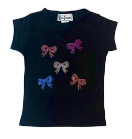 Dori Multi Stud Bows Rib SS Tee