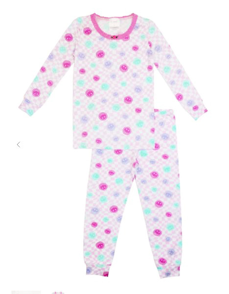 Esme Pink Smilee Girl PJ Set