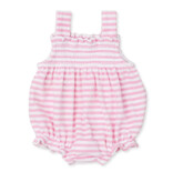 Kissy Kissy Pink Cabana Stripes Terry Bubble