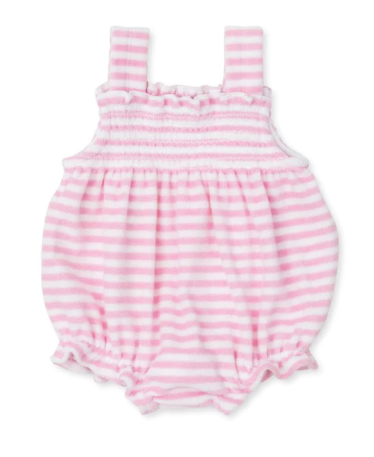 Kissy Kissy Pink Cabana Stripes Terry Bubble