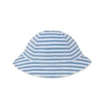 Kissy Kissy Blue Cabana Stripes Terry Sunhat