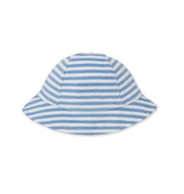 Kissy Kissy Blue Cabana Stripes Terry Sunhat