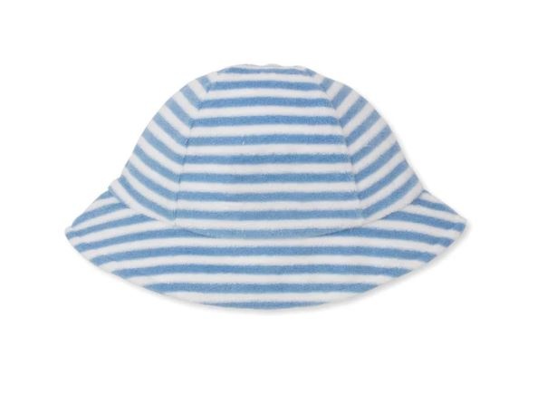 Kissy Kissy Blue Cabana Stripes Terry Sunhat