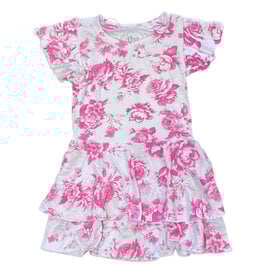 FBZ Pink Toille Inf Flutter Dress