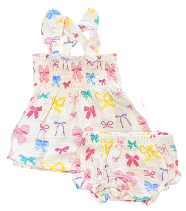 Angel Dear Colorful Bows Gauze Set