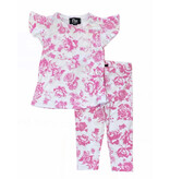 FBZ Pink Toille Toddler Legging Set