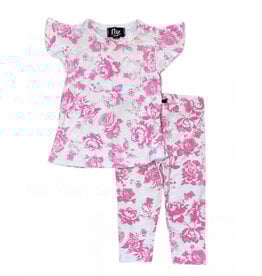 FBZ Pink Toille Toddler Legging Set