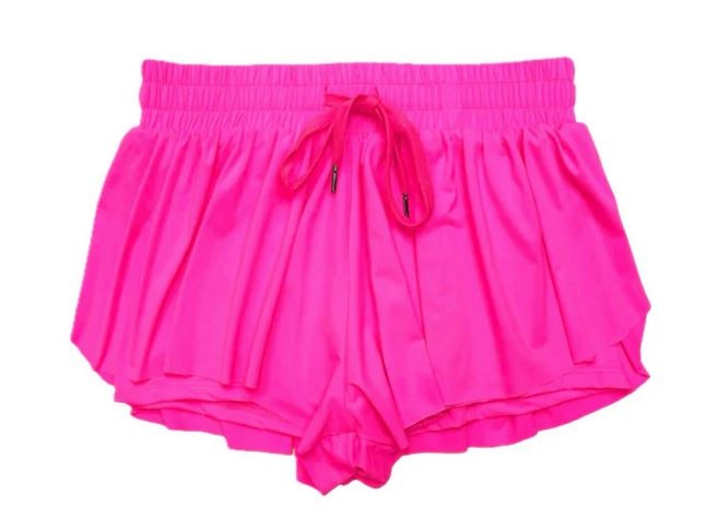 Suzette Neon Pink Fly Away Shorts