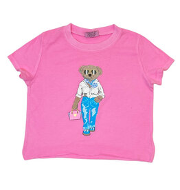 Firehouse Neon Pink Fancy Bear SS Tee
