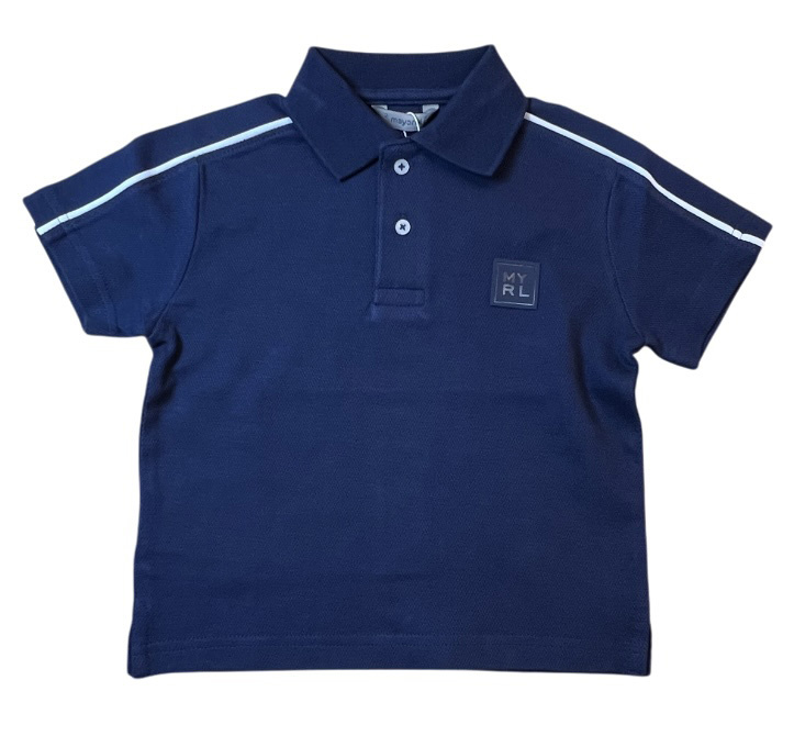 Mayoral Navy Piped Polo