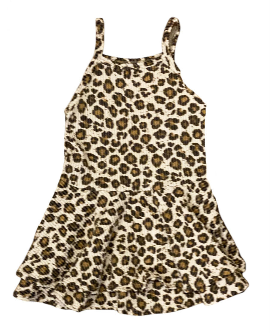 Sofi Leopard Soft Ribbed Dress